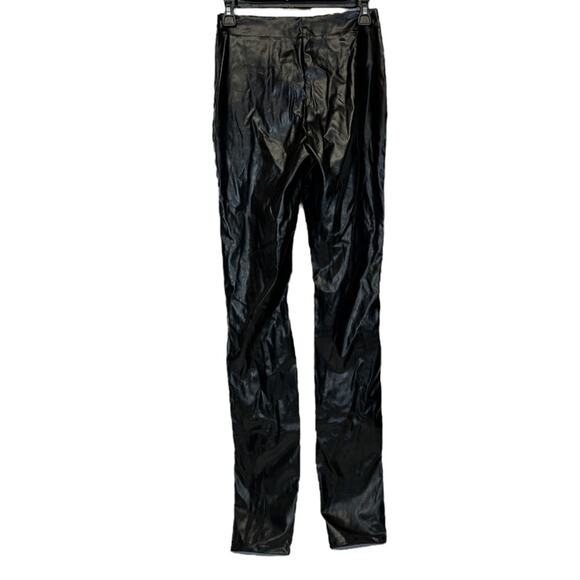 SBetro Suzanne Betro‎ Faux Leather Front Slit Skinny Pants Size S - Picture 4 of 12